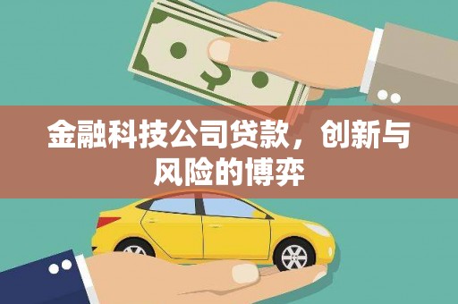 闻喜金融科技公司贷款，创新与风险的博弈
