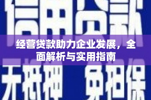 闻喜经营贷款助力企业发展，全面解析与实用指南