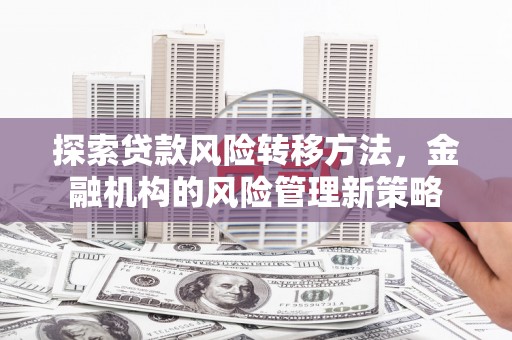 闻喜探索贷款风险转移方法，金融机构的风险管理新策略