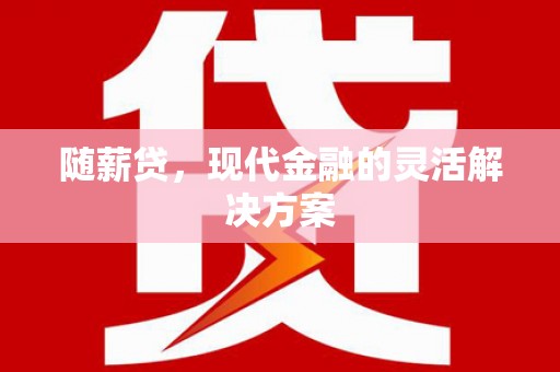 闻喜随薪贷，现代金融的灵活解决方案