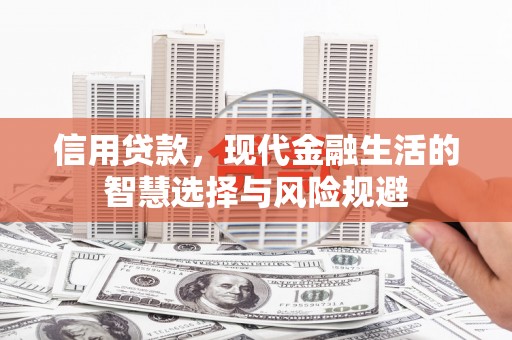 闻喜信用贷款，现代金融生活的智慧选择与风险规避