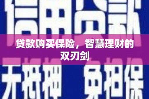 闻喜贷款购买保险，智慧理财的双刃剑