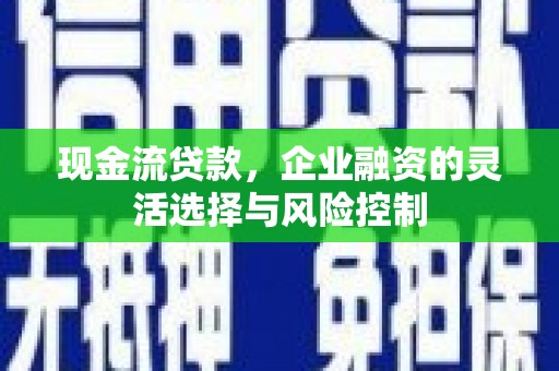闻喜现金流贷款，企业融资的灵活选择与风险控制