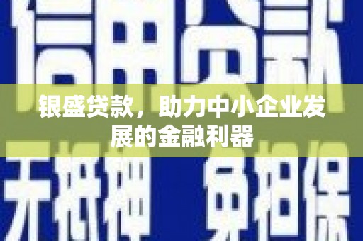 闻喜银盛贷款，助力中小企业发展的金融利器