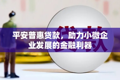 闻喜平安普惠贷款，助力小微企业发展的金融利器