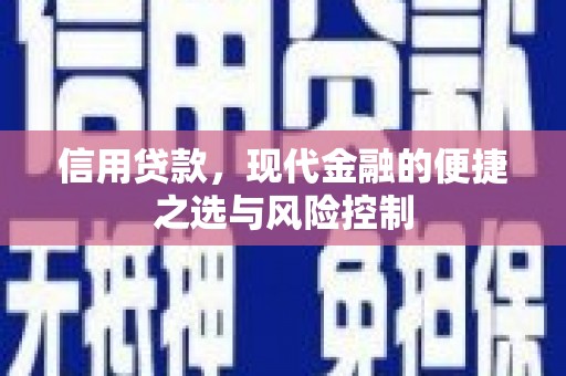 闻喜信用贷款，现代金融的便捷之选与风险控制