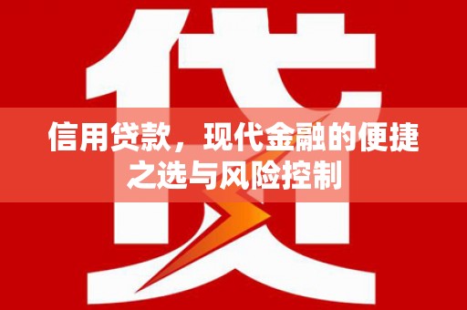 闻喜信用贷款，现代金融的便捷之选与风险控制