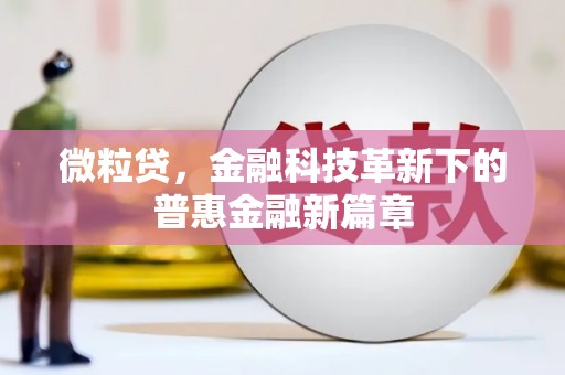 闻喜微粒贷，金融科技革新下的普惠金融新篇章
