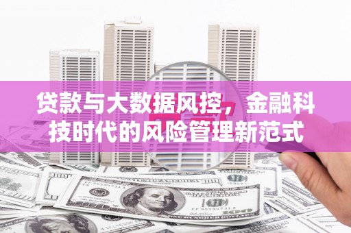 闻喜贷款与大数据风控，金融科技时代的风险管理新范式