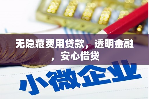 闻喜无隐藏费用贷款，透明金融，安心借贷