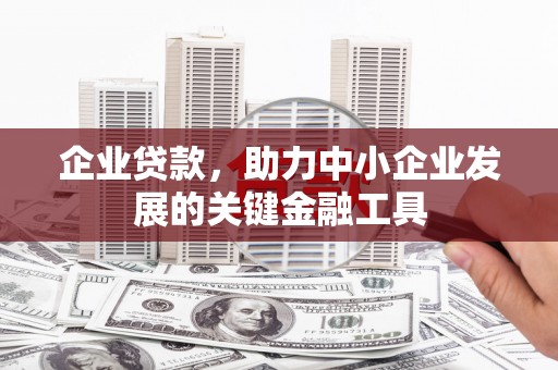 闻喜企业贷款，助力中小企业发展的关键金融工具