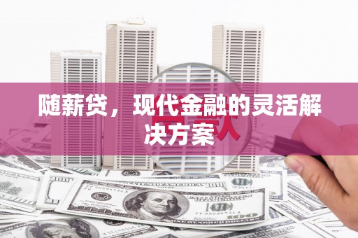闻喜随薪贷，现代金融的灵活解决方案