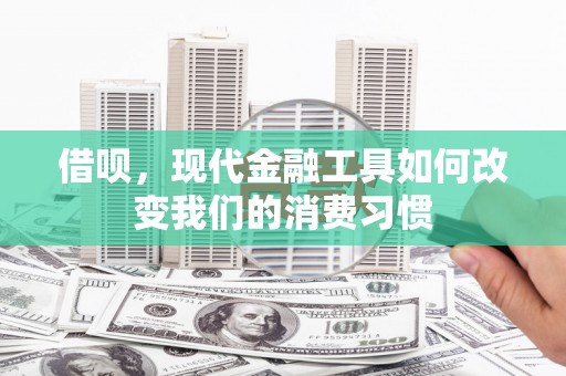闻喜借呗，现代金融工具如何改变我们的消费习惯