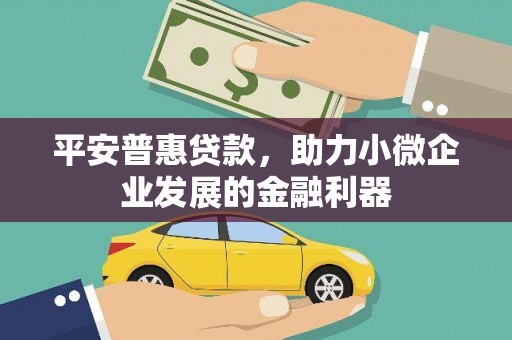 闻喜平安普惠贷款，助力小微企业发展的金融利器