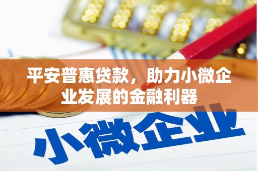 闻喜平安普惠贷款，助力小微企业发展的金融利器