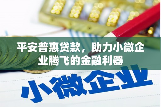 闻喜平安普惠贷款，助力小微企业腾飞的金融利器