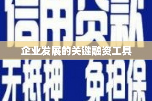 闻喜企业发展的关键融资工具