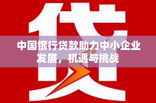闻喜中国银行贷款助力中小企业发展，机遇与挑战
