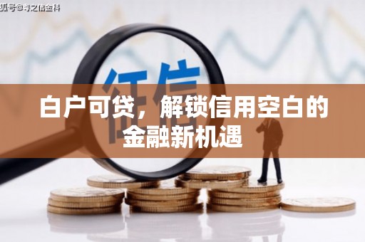 闻喜白户可贷，解锁信用空白的金融新机遇