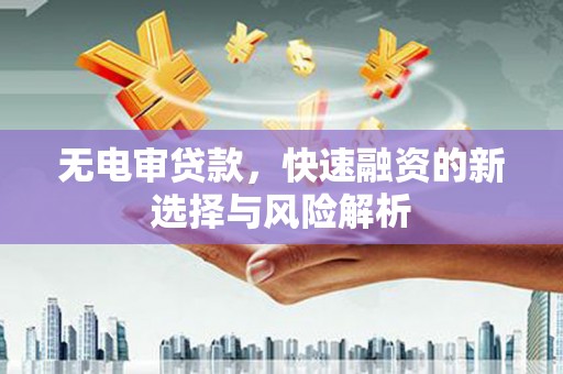 闻喜无电审贷款，快速融资的新选择与风险解析