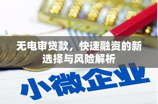 闻喜无电审贷款，快速融资的新选择与风险解析