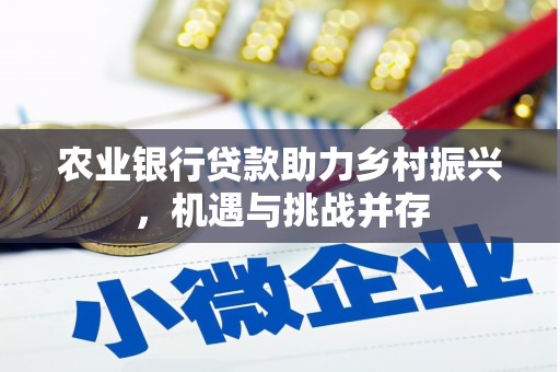 闻喜农业银行贷款助力乡村振兴，机遇与挑战并存