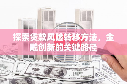 闻喜探索贷款风险转移方法，金融创新的关键路径