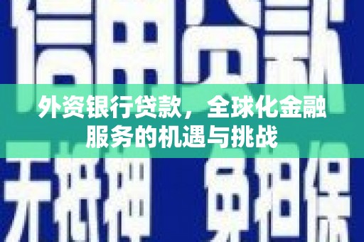 闻喜外资银行贷款，全球化金融服务的机遇与挑战