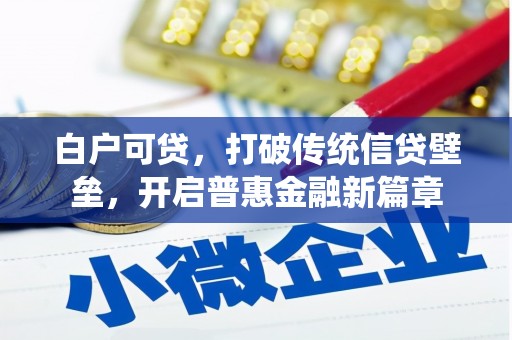 闻喜白户可贷，打破传统信贷壁垒，开启普惠金融新篇章